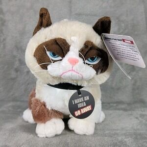 Grumpy Cat Plush Stuffed Animal Figure GANZ 8 In. NWT